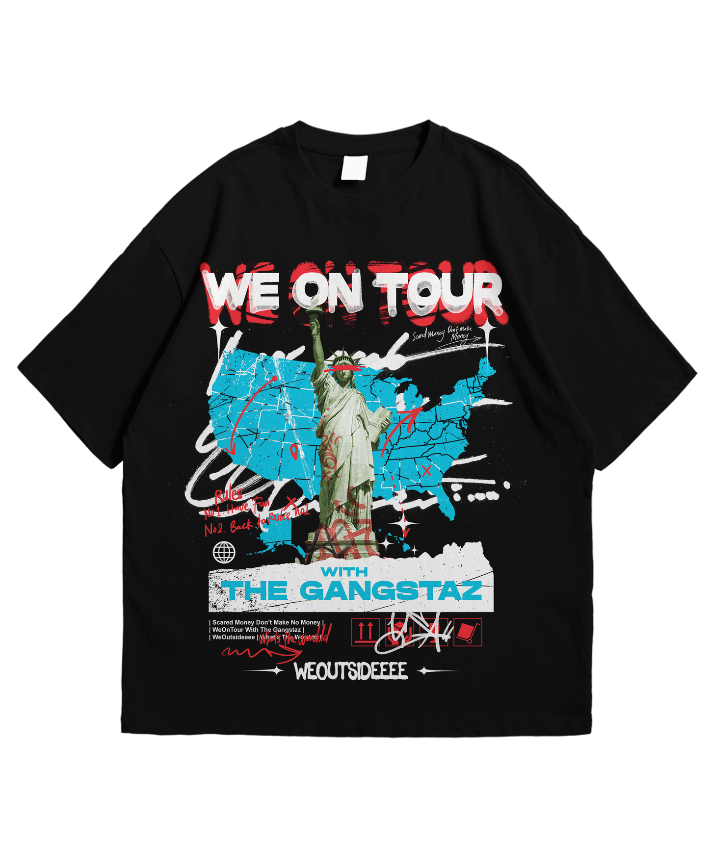 We On Tour w/ The Gangstaz (T-SHIRT)